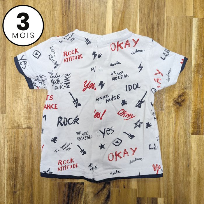 T-shirt manches courtes - Lulu Castagnette - 3 mois - photo numéro 3