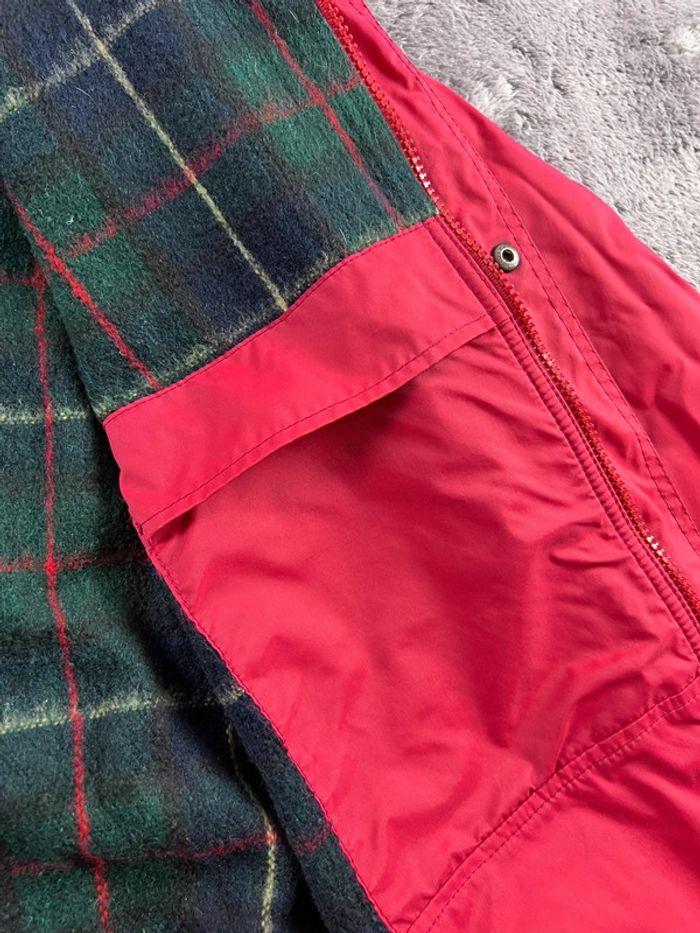 K-Way Manteau Imperméable Rouge Taille L – Col Velours Vintage - photo numéro 19
