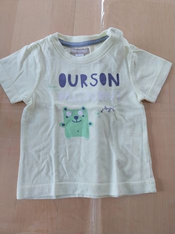 T-shirt bébé 9 mois ourson