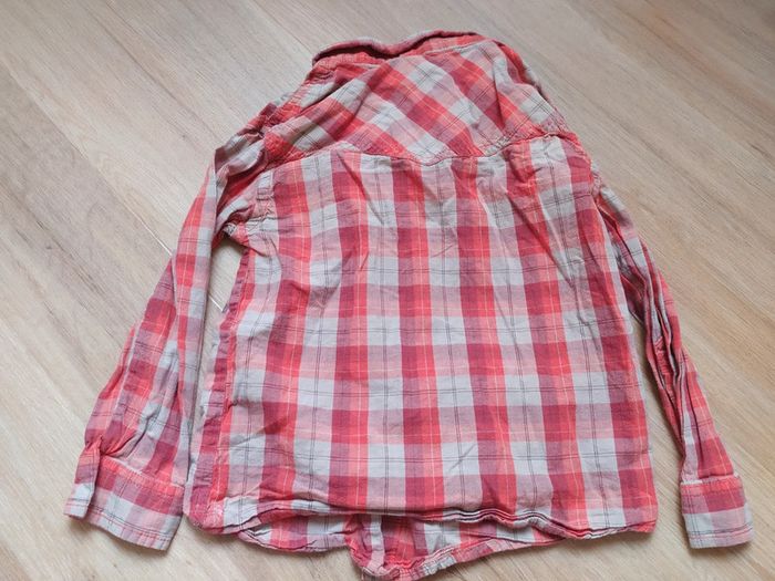 Chemise à carreaux rouge DPAM 6 ans - photo numéro 3