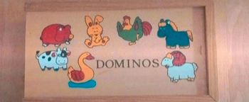 Dominos animaux en bois