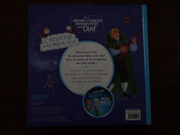 Livre Disney HACHETTE La Reine des Neiges – Joyeuses fêtes avec Olaf avec DVD + Une fête givrée - photo numéro 2