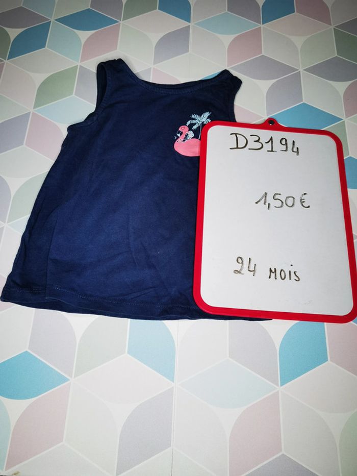 D3194 - débardeur fille 24 mois - photo numéro 3