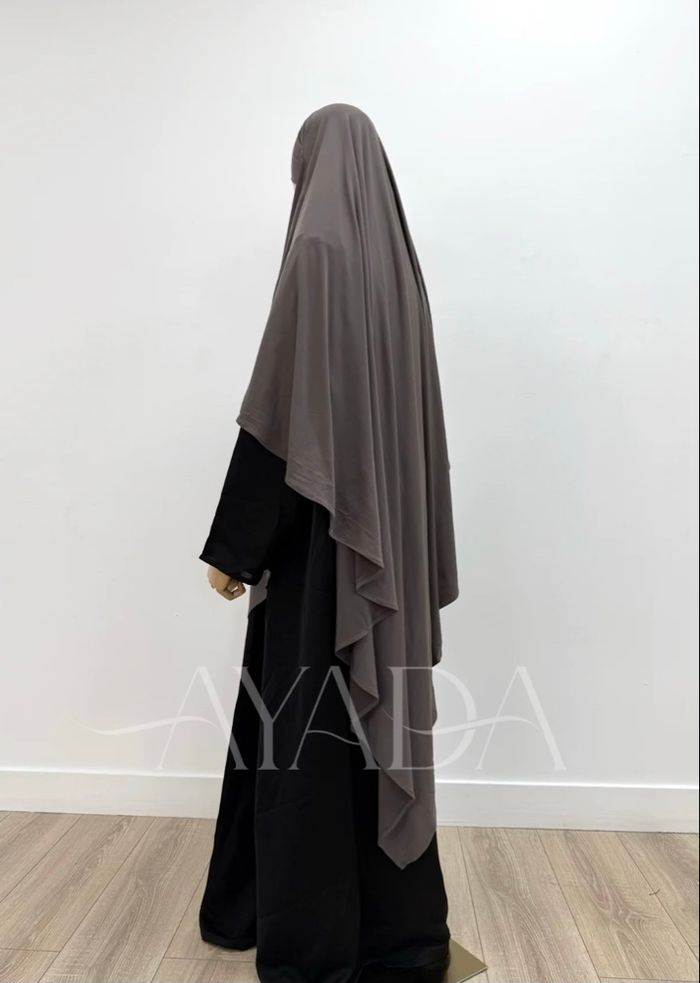 Maxi Khimar Jersey Premium Long Poitou taupe