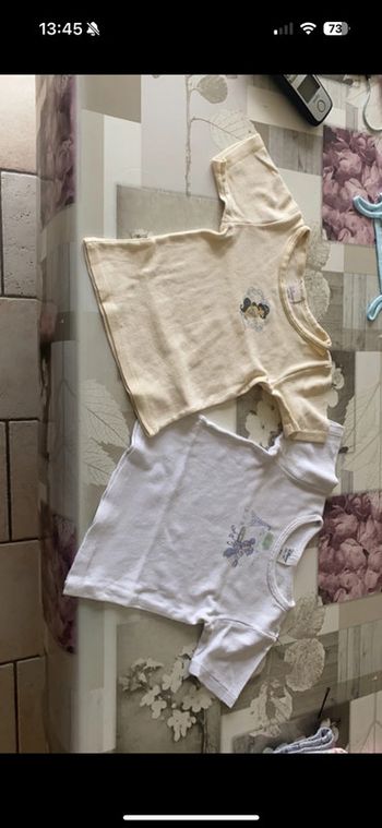 Lot de 2 maillots de corps Disney 2 ans