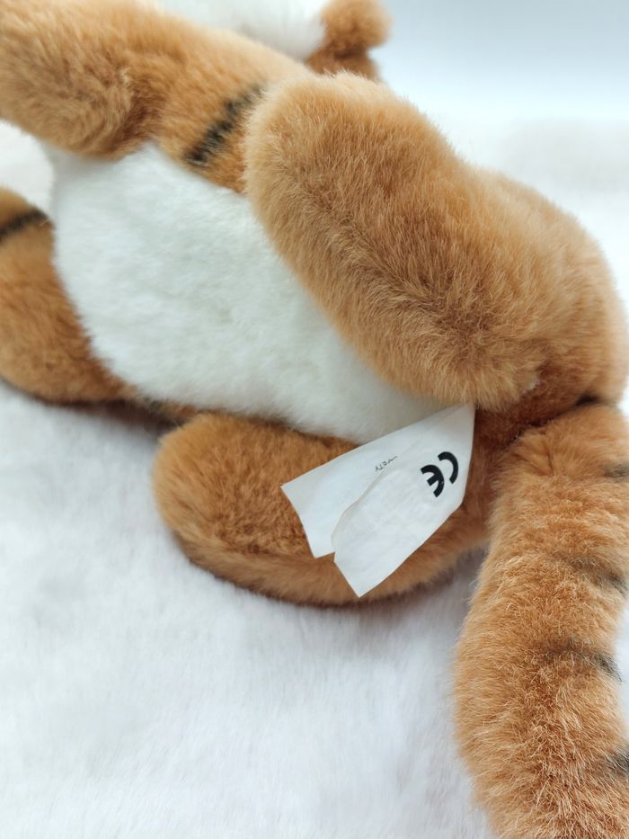 Vintage Peluche ancien doudou tigre TCC Continuity 1999 25/36 cm avec la queue - photo numéro 7