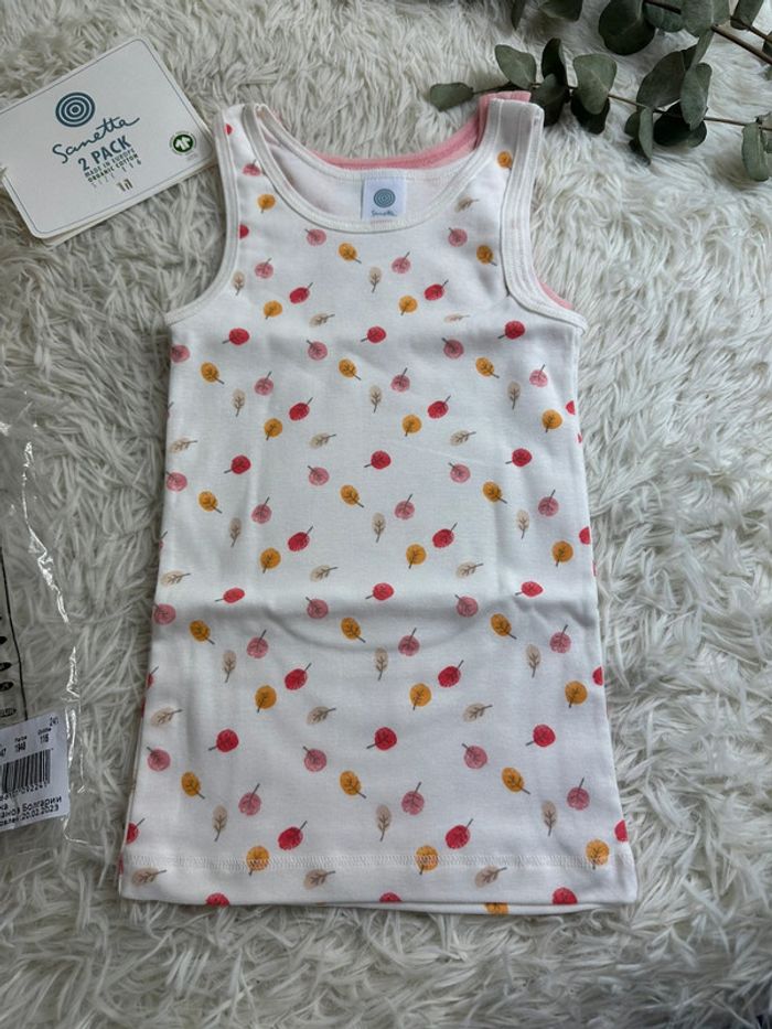 Lot de 2 débardeurs Sanetta taille 6 ans - photo numéro 2