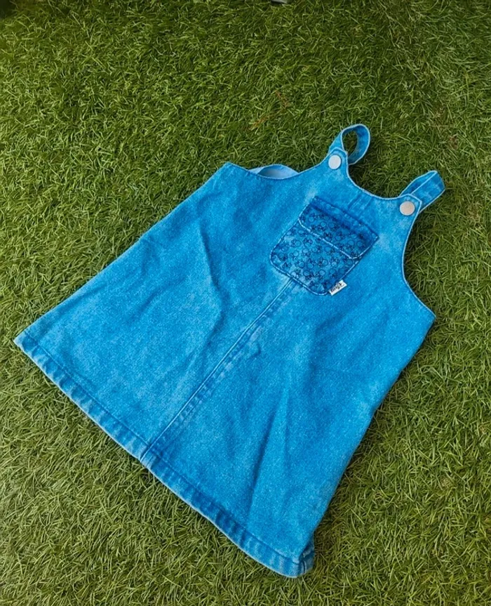 Robe jean neuve minnie  24 mois