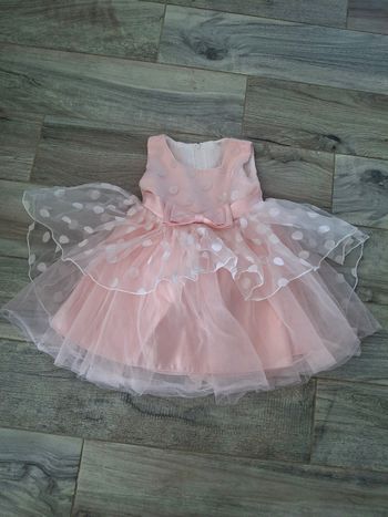 Robe cérémonie 12/ 18 mois rose