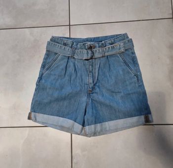 Short en jean paperbag XXS