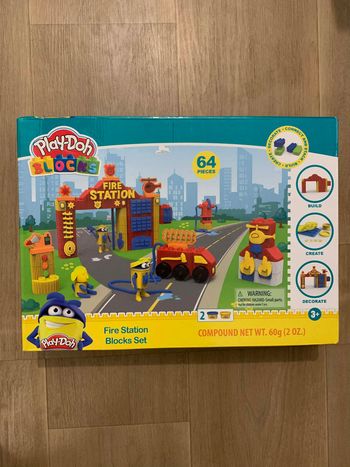 Play Doh Fire Station Block