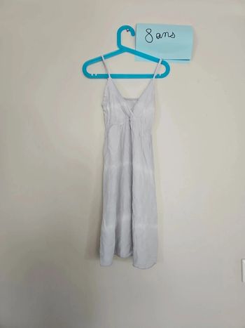 robe été légère 8 ans gris fille