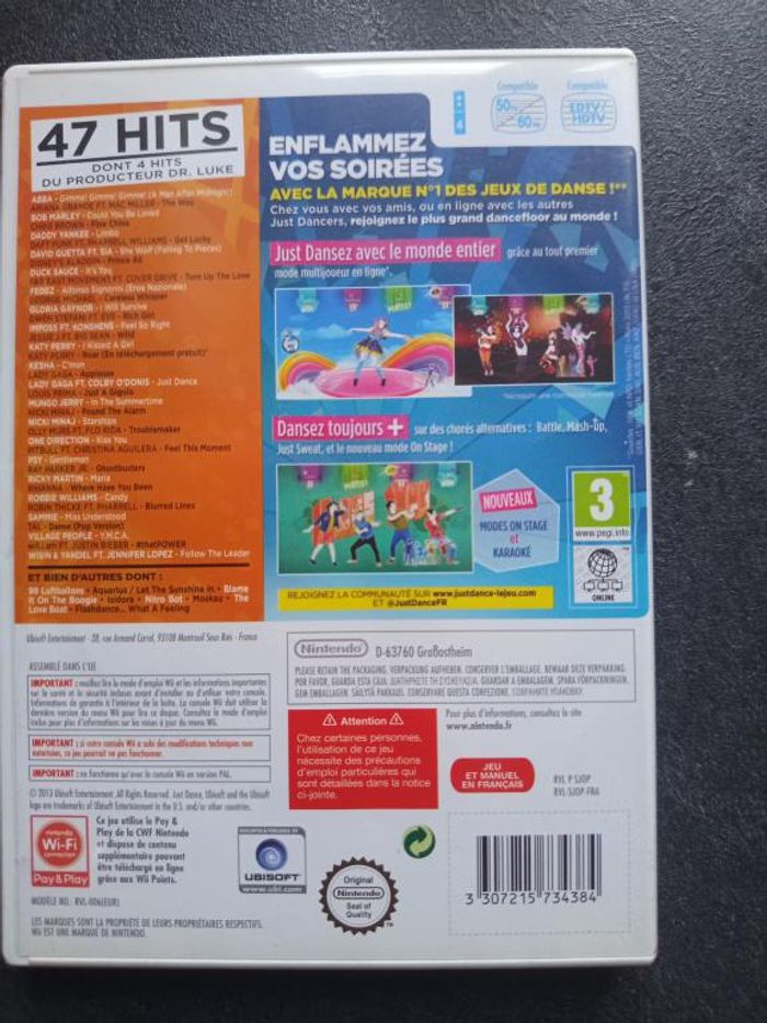 Nintendo - Wii - Just dance 2014 - photo numéro 2