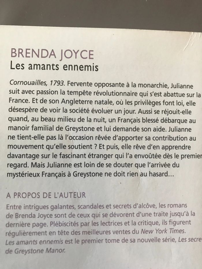 Livre Les amants ennemis - photo numéro 3