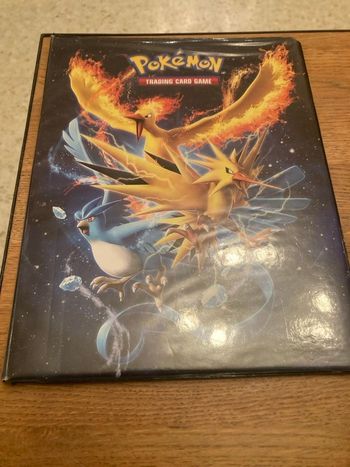Classeur contenant 6 cartes Pokémon ancienne et récentes dans des états corrects 