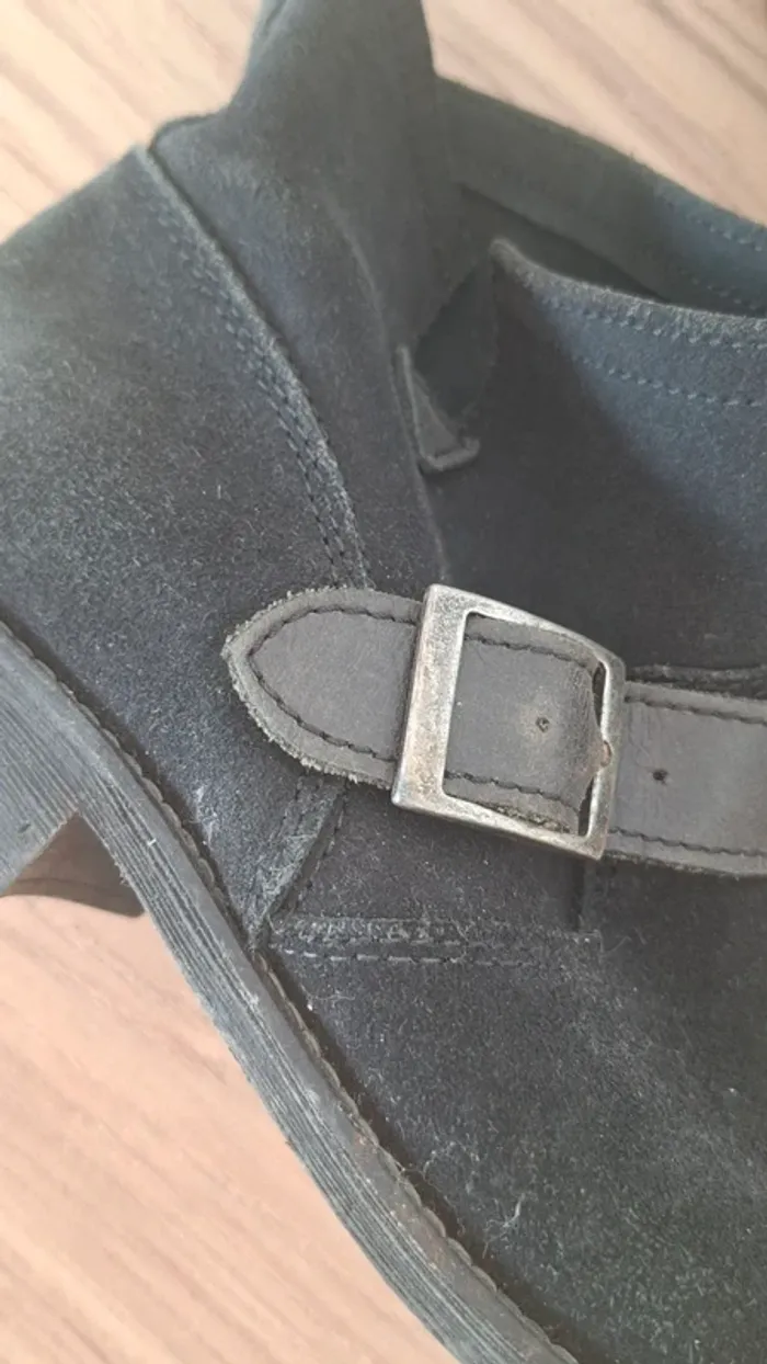 Bottes noires tout cuir - Texto - très bon état - LE basique a avoir ! 🥰 - photo numéro 7