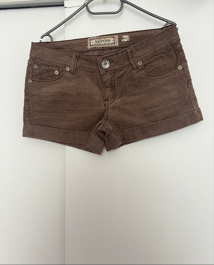 Short en velours côtelé marron Jennyfer - photo numéro 3
