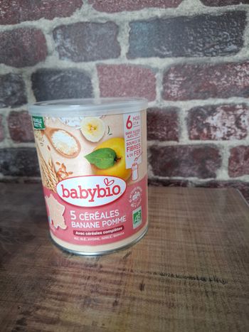 Babybio 5 Céréales Banane Pomme 🌿