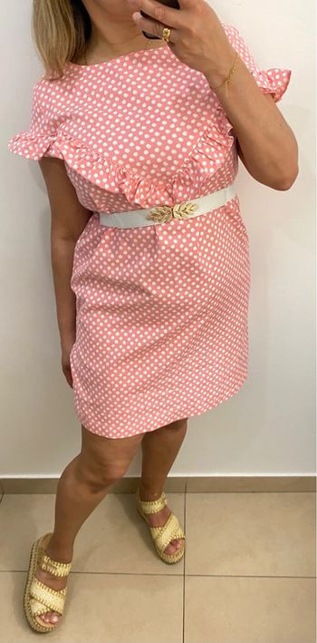 Robe droite a pois