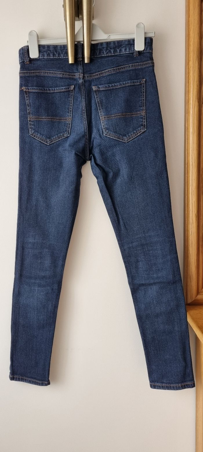 Jean skinny fit taille S ado Kiabi bleu marine - photo numéro 4