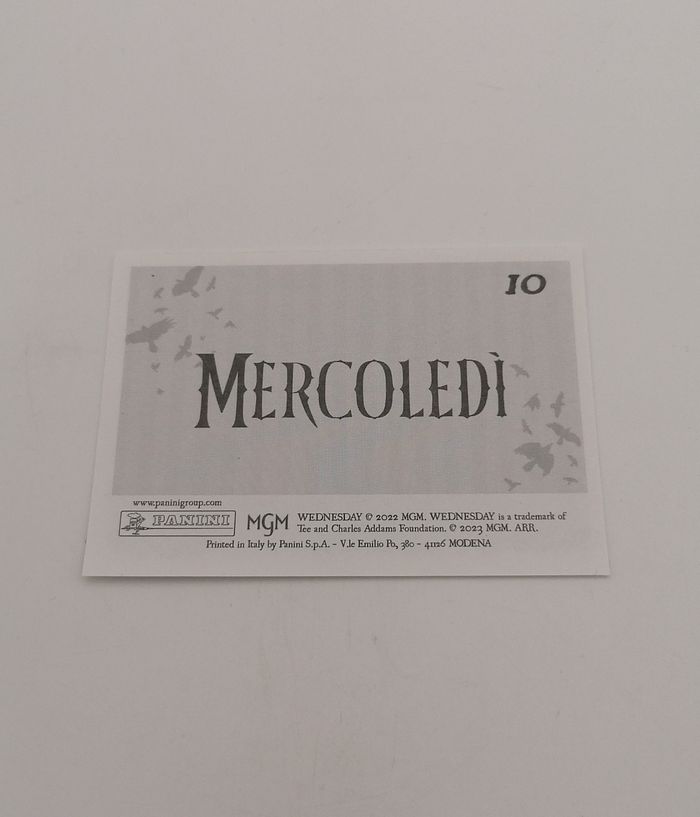 Panini sticker Mercredi n°10. - photo numéro 3