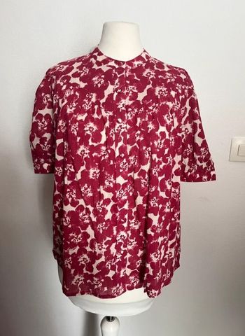 Blouse, chemisier fleuri rose fuchsia taille S