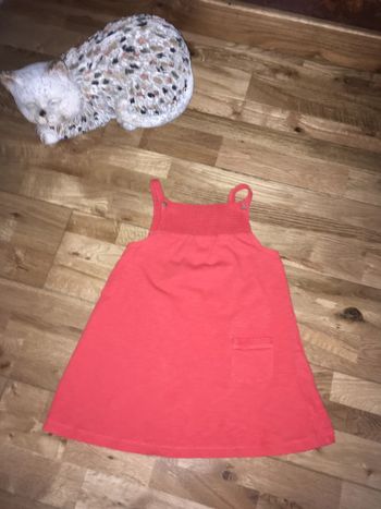 Petite robe d’été corail Zara 2/3 ans 98 cm