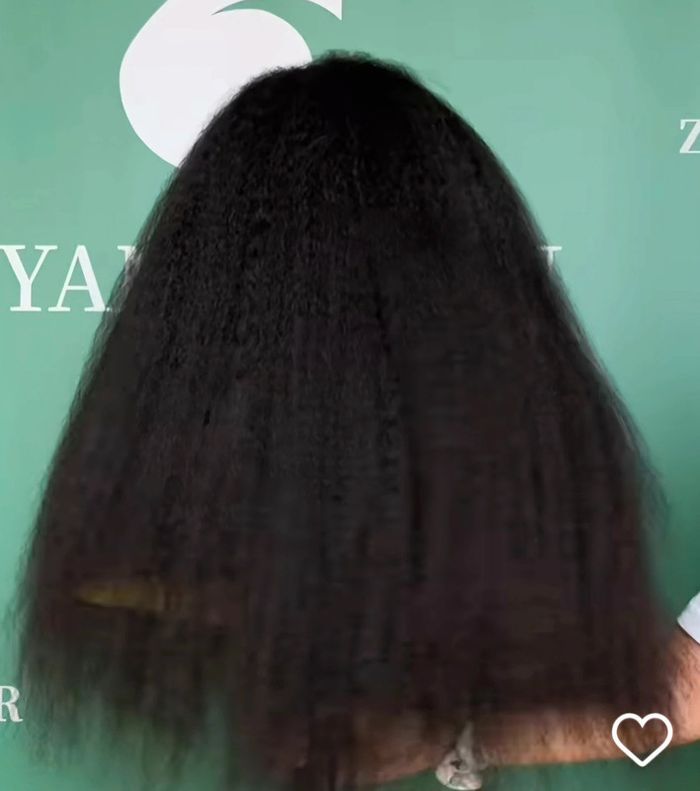 Perruque 13x4 lacewig yaki 60cm cheveux naturel - photo numéro 5