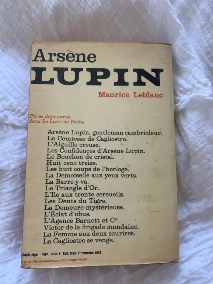 Livre Arsene lupin contre herlock sholmes - photo numéro 2