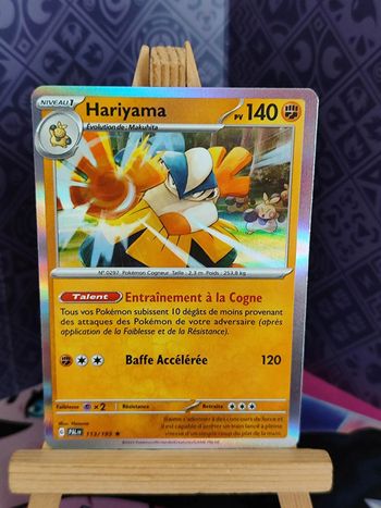 Hariyama holo rare 113/193 évolutions à Paldea