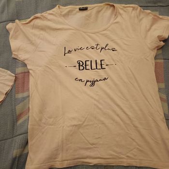 Ensemble de pyjama la vie est plus belle en pyjama.