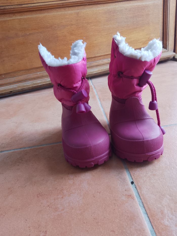 Boots polaire rose fille - photo numéro 5