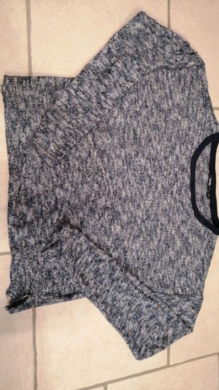 Pull, bleu moucheté, kiabi