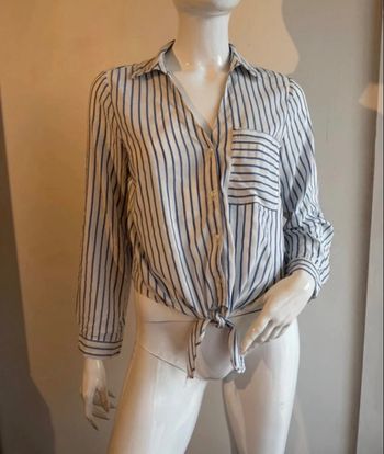 Chemise courte rayée 