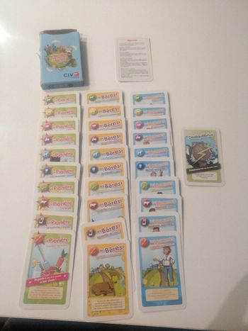 Jeu de carte la planète les hommes les bêtes