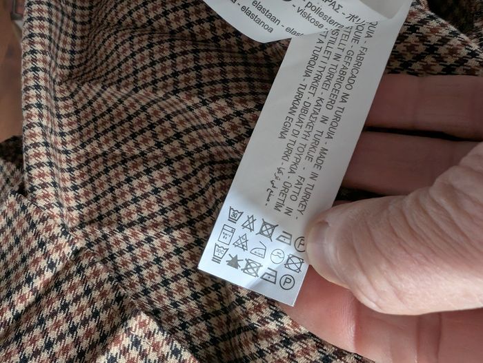 Jupe longue Zara taille 34 bruns carreaux - photo numéro 6