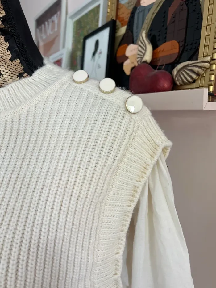 Pull bi matière Promod - photo numéro 3