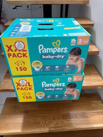 Pampers baby dry t 3 lot de 2