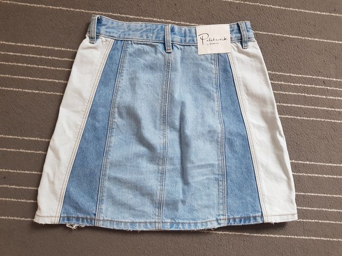 Jupe jean bicolore 36 - photo numéro 2