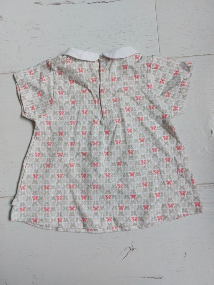 T-shirt à col Obaibi Taille 6 mois - photo numéro 4