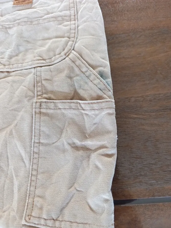 Short jean Carhartt cargo workwear Carpenter - photo numéro 4