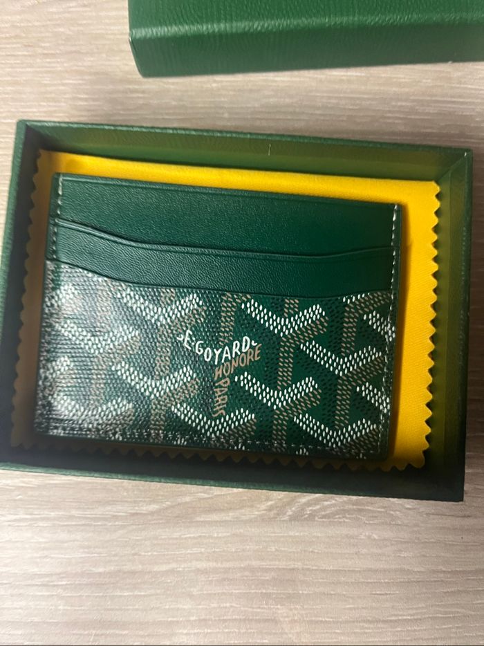 Porte carte goyard vert neuf - photo numéro 4