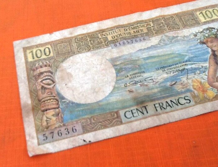 Billet de Banque 100 francs / Cent Francs Polynésie française Papeete - photo numéro 5