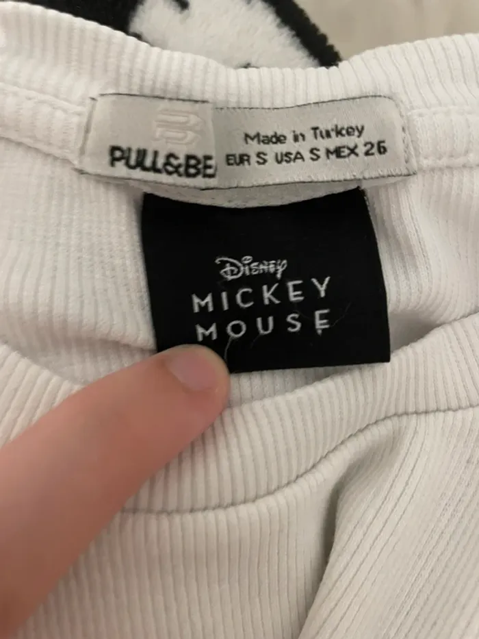 Haut Crop top mickey Pull & Bear - photo numéro 3