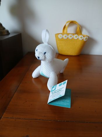 Neuf/Janod: Jouet/éponge de bain "Petit Phoque" *Petits barboteurs