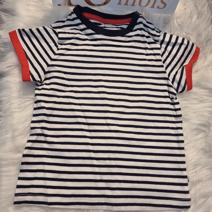 NEUF (non porté) 🏷🤩😍💙sublime  ensemble salopette courte et teeshirt mc 18 mois garçon 😍🤩🏷💙👍 - photo numéro 7