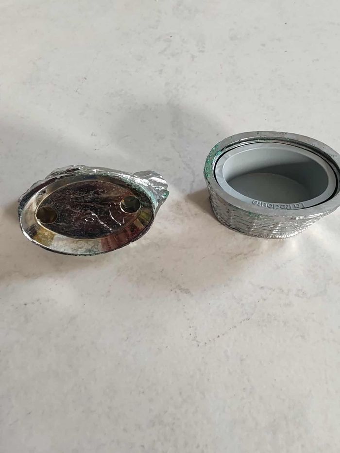 Boite en forme de poule Argentée - photo numéro 2