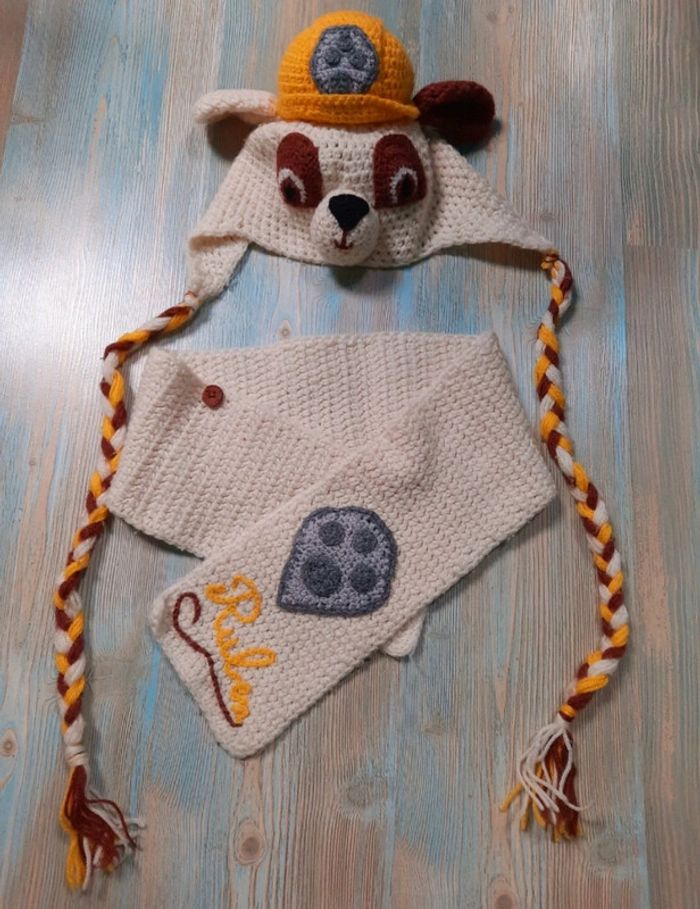 Ensemble bonnet écharpe pat patrouille