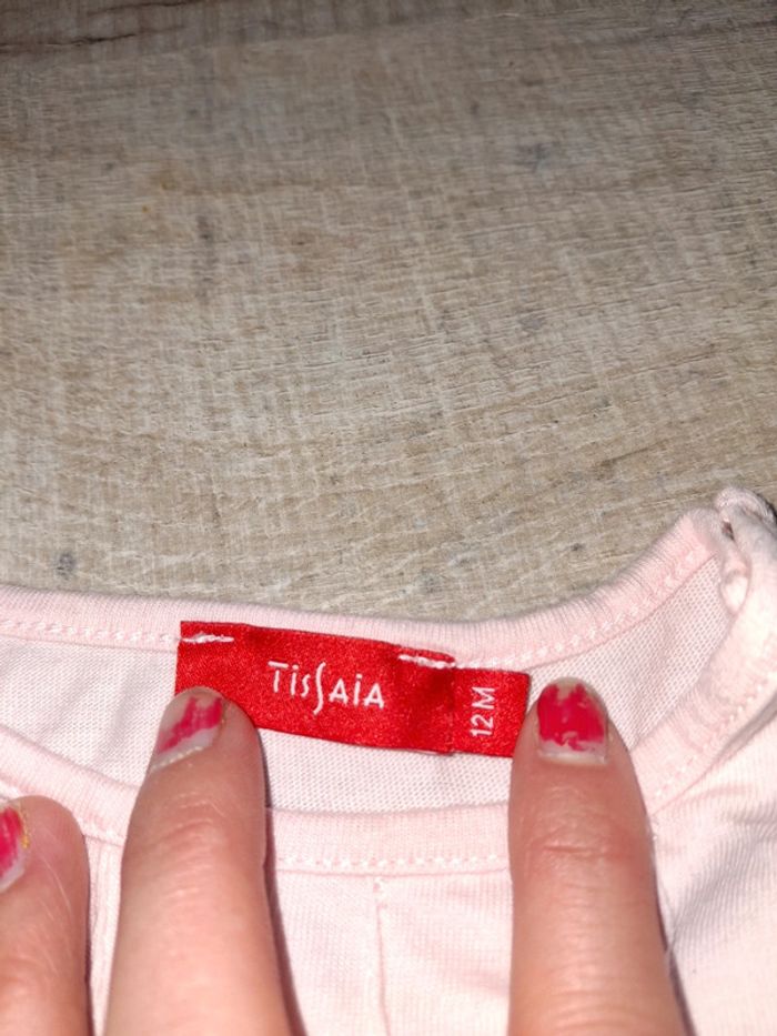 Tee shirt manche courte fille 12 mois - photo numéro 2