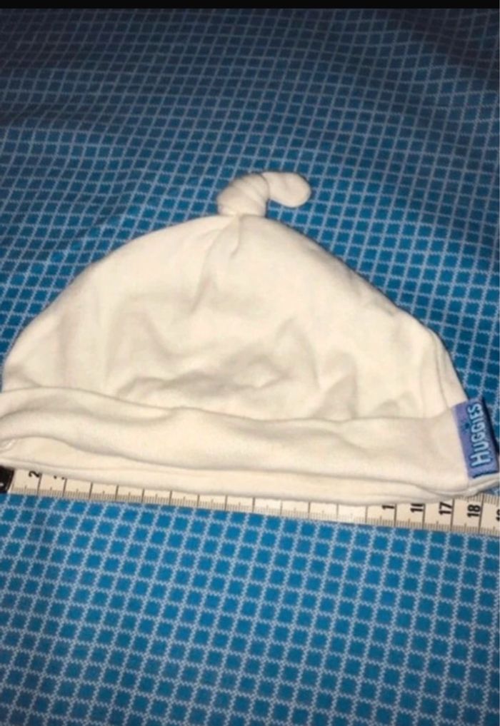 protège tête bébé en coton beige huggies très bon état - photo numéro 2